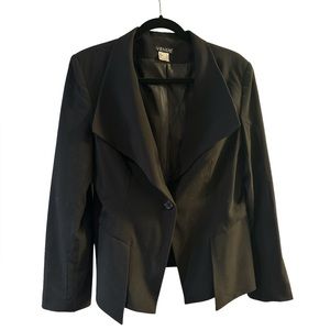 Peplum style black blazer from venus size 10
